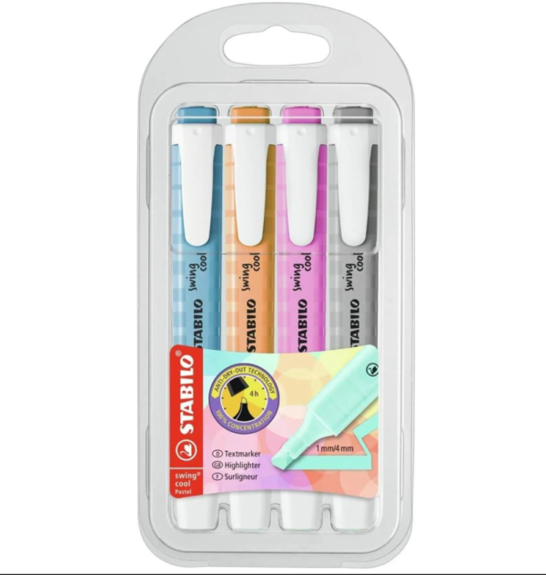 S2TABILO RESALTADOR 4PC SWING PASTEL